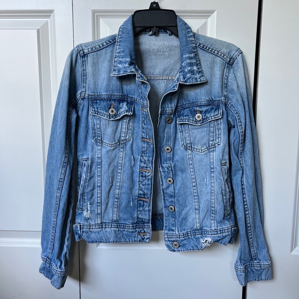 Zara Blue Denim Jean Jacket